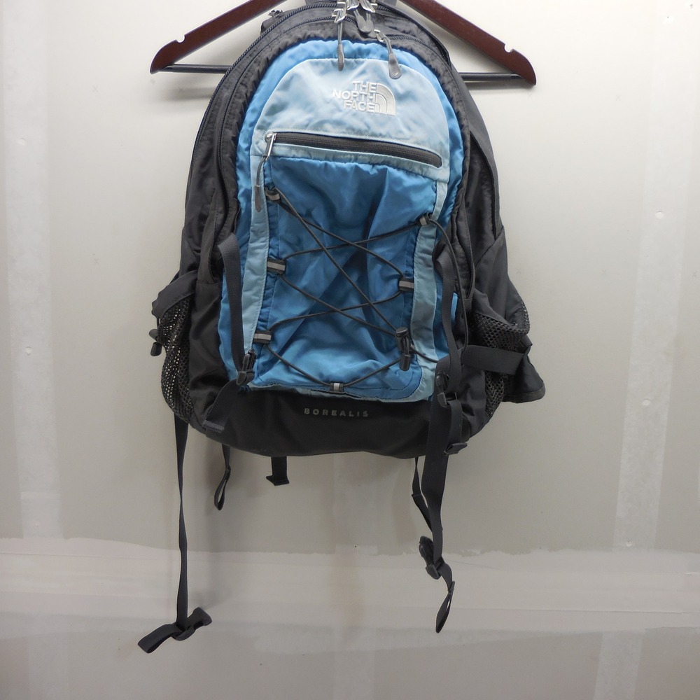 The North Face Borealis Backpack Blue Grey Hiking School Laptop Bag Daypack